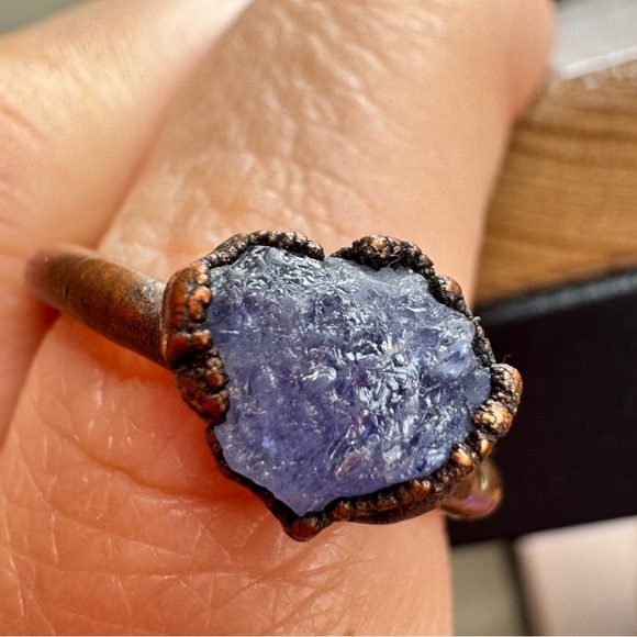 HAWKHOUSE Jewelry - HAWKHOUSE raw tanzanite copper stacking ring